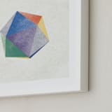 "dreamy icosahedron" - Art Print in Rainbow by Sumak Studio - Frame Close-up