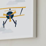 "Stacked Plane" - Art Print in Sun by Jennifer Morehead - Frame Close-up