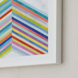 "Converge" - Art Print in Rainbow by melanie mikecz - Frame Close-up