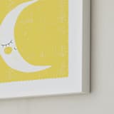 "Sleepy Moon" - Art Print in Lunar by Angela Thompson - Frame Close-up