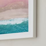 "Secret Beach" - Art Print in Color by Jessica C Nugent - Frame Close-up