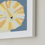 "lionel" - Art Print in Yellow by Angela Thompson - Frame Close-up