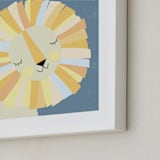 "lionel" - Art Print in Yellow by Angela Thompson - Frame Close-up