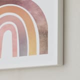 "Magical Rainbow" - Art Print in Pink by Kathy Par - Frame Close-up