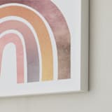 "Magical Rainbow" - Art Print in Pink by Kathy Par - Frame Close-up