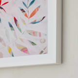 "Secret Heart" - Art Print in Rose by Kate Capone - Frame Close-up