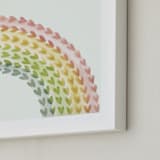 "Somewhere in the Rainbow" - Art Print in Pastel Multi-color by Tina Faselli - Frame Close-up