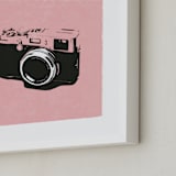 "Strike a Pose" - Art Print in Cotton Candy by Ilene Guy - Frame Close-up