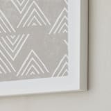 "The Mountain Top (Square)" - Art Print in Cement by Amber Barkley - Frame Close-up