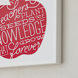"Seeds of Knowledge" - Art Print in Red Delicious by Jessie Steury - Frame Close-up