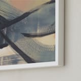 "Get Closer To Neutral Series 1" - Art Print in Beige and Tan by Angela Simeone - Frame Close-up