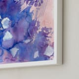 "Sky Fields 4" - Art Print in Cobalt Blue by Amelia Gluba - Frame Close-up