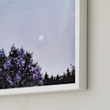 "Lilac Moon" - Art Print in Lilac Purple by Emma Ballou - Frame Close-up