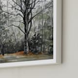 "Rooted" - Art Print in Misty Green by Emma Ballou - Frame Close-up