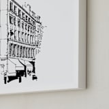 "Paris 3" - Art Print in Black by IMG_101 - Frame Close-up