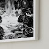 "Water and stones" - Art Print in Black and white by NSMARK - Frame Close-up