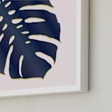 "Palm Study #6" - Art Print in palm pink by Cindy Lackey - Frame Close-up