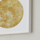"Golden Moon" - Art Print in Gold Shimmer by Emily Magone - Frame Close-up