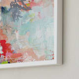 "The Rest of the Story" - Art Print in Mystic Blue by Jennifer Daily - Frame Close-up