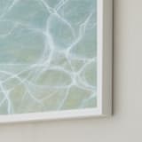 "Gesture." - Art Print in Turquoise by Laura Browning - Frame Close-up