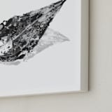 "Abstract Leaf" - Art Print in Black & White by Carole Crohan - CaroleeXpressions - Frame Close-up