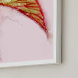 "Fancy Caladium" - Art Print in Scarlet by Amelia Gluba - Frame Close-up