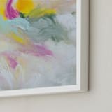 "Garden Party No. 1" - Art Print in Bright Blush by Julia Contacessi - Frame Close-up
