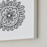 "irregular leaves4" - Art Print in white by Ramoncita - Frame Close-up