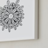 "irregular leaves5" - Art Print in white by Ramoncita - Frame Close-up