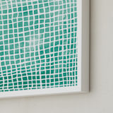 "Transparency" - Art Print in Jade by Kerry Doyle - Frame Close-up
