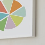 "Piece of the Pie" - Art Print in granny green by Design Lotus - Frame Close-up