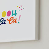 "Ooh La La!" - Art Print in Multi by Ashley DeMeyere - Frame Close-up