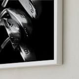 "Tee Time 3 (Black & White Edition)" - Art Print in Black & White by Shannon Howard - Frame Close-up