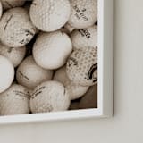"Tee Time 1 (Warm Sepia Edition)" - Art Print in Warm Sepia by Shannon Howard - Frame Close-up