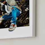 "Black & Free" - Art Print in SPACIOUS PLAIN by Curtis Newkirk - Frame Close-up