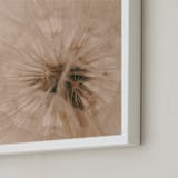 "Dandelion I" - Art Print in Soft Beige by Rasa Puzinaite - Frame Close-up