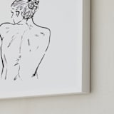 "Model22" - Art Print in White by Miranda Mol - Frame Close-up