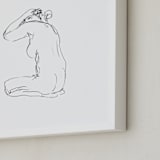 "model28" - Art Print in white by Miranda Mol - Frame Close-up