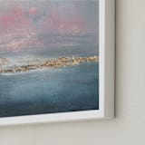 "Deep Exhale" - Art Print in Blush by Nicole Walsh - Frame Close-up