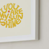 "Forever Sunshine" - Art Print in Sunflower by Carrie ONeal - Frame Close-up