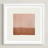 "Quatrain 3" - Art Print in Cranberry by Kamala Nahas - Framed