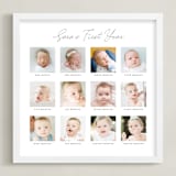 "Baby's First Year: Framed Photo" - Framed Photo in White by Erin Deegan - Framed