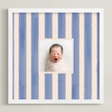 "Painted Lines" - Framed Photo in Azure by Grae - Framed