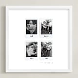 "Four Photo: Square Framed Photo" - Framed Photo in White by Olivia Kanaley Inman - Framed