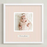 "Preppy Stripes" - Framed Photo in Cantelope by Benita Crandall - Framed