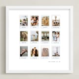 "Twelve Photo: Square Framed Photo" - Framed Photo in White by Olivia Kanaley Inman - Framed