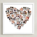 "Holiday Heart Snapshot Mix®: Framed Photo" - Framed Photo in White by Minted - Framed