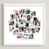 "Circle Snapshot Mix® Photo Art" - Framed Photo in White by Minted - Framed