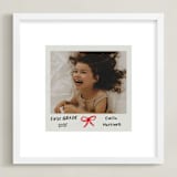 "Bow Snap" - Framed Photo in Rose by Jennifer Lew - Framed