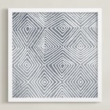 "Abstract Geode 3" - Art Print in Ash by Kerry Doyle - Framed
